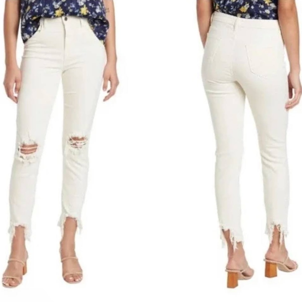 L’AGENCE High Line High Rise Skinny Jeans Vintage White Size 25
